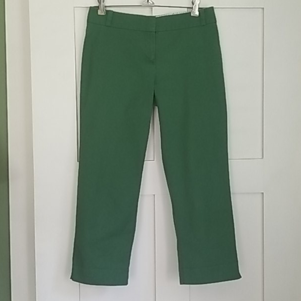 Talbots Green Crops Capris